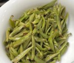 wild silver needle white tea brewed tea leaves